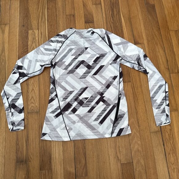 Coolibar UPF 50+ Women's Accelera Tee Fitness Gray/ White Size Small - Picture 5 of 7